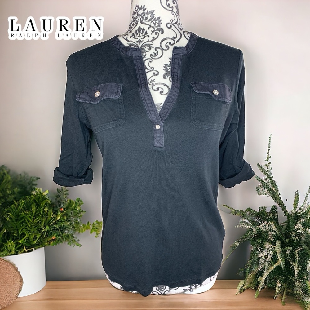 LAUREN BY RALPH LAUREN Women’s casual top- Medium